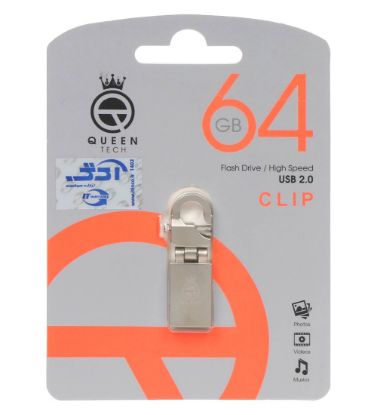 تصویر  فلش مموری کوئین مدل CLIP USB 2.0 ظرفیت 64 گیگابایت