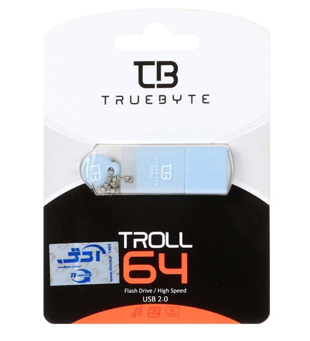 تصویر  فلش مموری تروبایت مدل Troll ظرفیت 64 گیگابایت