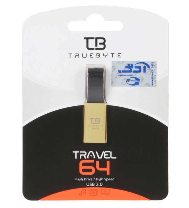 تصویر  فلش مموری تروبایت مدل TRAVEL USB 2.0 ظرفیت 64 گیگابایت