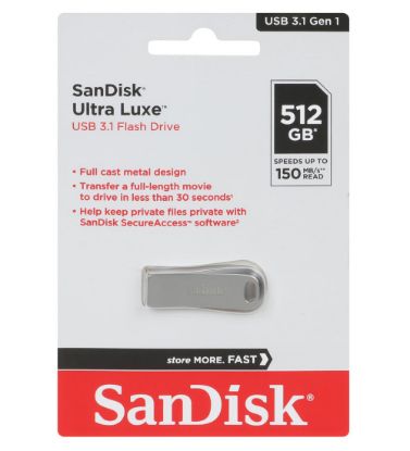 تصویر  فلش مموری سن دیسک مدل Ultra Luxe USB 3.1  ظرفیت 512 گیگابایت