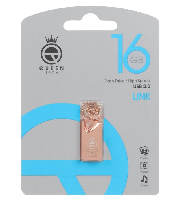 تصویر  فلش مموری کوئین مدل LINK USB 2.0 ظرفیت 16 گیگابایت