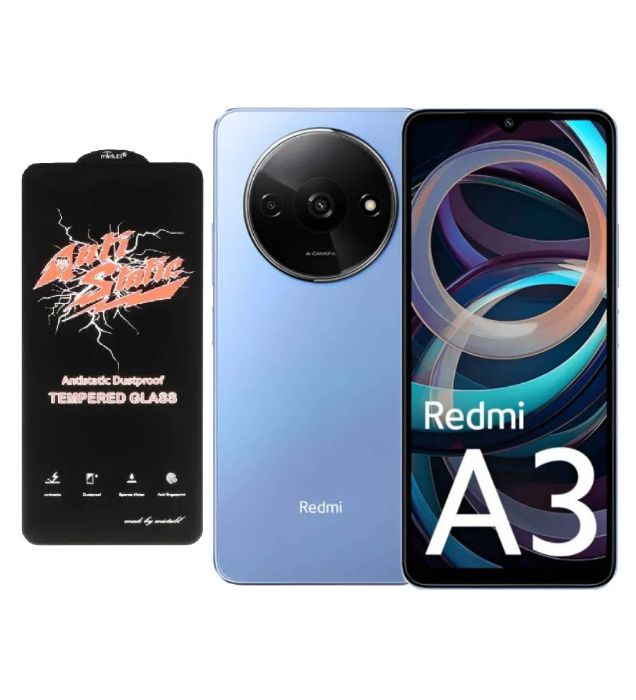 تصویر  گوشی موبایل شیائومی مدل ردمی A3 4G ظرفیت 64 گیگابایت رم 3 گیگابایت به همراه محافظ تمام صفحه (گلس) آنتی استاتیک