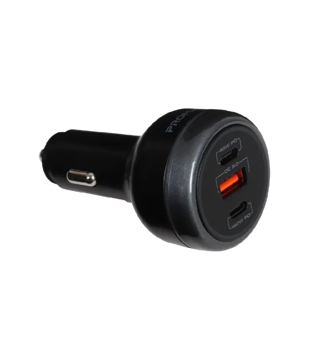 تصویر  شارژر فندکی فست و PD سه پورت پرومیت مدل PowerDrive-230 230W