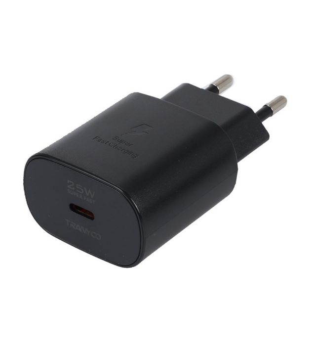 تصویر  شارژر دیواری 25W فست و PD تک پورت ترانیو مدل T-SA2C با کابل شارژ تایپ سی به تایپ سی