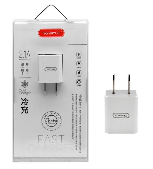 تصویر  شارژر دیواری فست شارژ تک پورت TRANYOO مدل Cold Charger