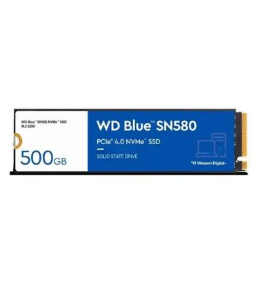 تصویر  هارد اینترنال وسترن دیجیتال مدل WD Blue SN580 NVMe ظرفیت 500 گیگابایت