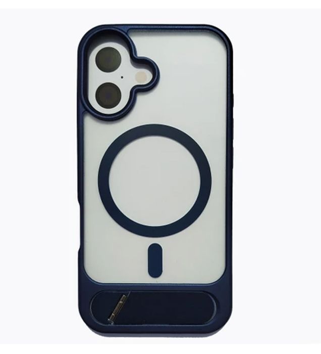 تصویر  قاب گوشی مات مگ سیف برای گوشی آیفون iPhone 16 (هولدر در کادر دوربین)