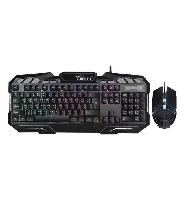 تصویر  کیبورد و ماوس گیمینگ با سیم وریتی مدل V-KB6126GCW