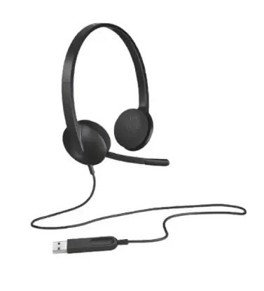 تصویر  هدفون سیمی لاجیتک مدل H340