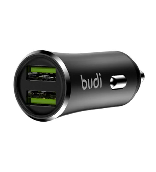 تصویر  شارژر فندکی 12W بودی مدل CC627T3B با 2 خروجی USB به همراه کابل USB-C