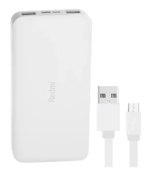 تصویر  پاوربانک شیائومی مدل Redmi PB100LZM ظرفیت 10000 میلی آمپر ساعت به همراه کابل تبدیل micro USB