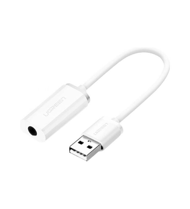 تصویر  مبدل USB به جک 3.5 میلی متری صدا یوگرین US206 مدل 30712