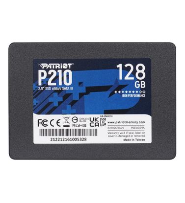 تصویر  هارد اینترنال اس اس دی پاتریوت مدل P210 ظرفیت 128 گیگابایت