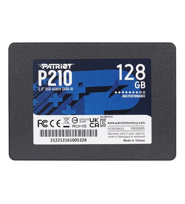 تصویر  هارد اینترنال اس اس دی پاتریوت مدل P210 ظرفیت 128 گیگابایت