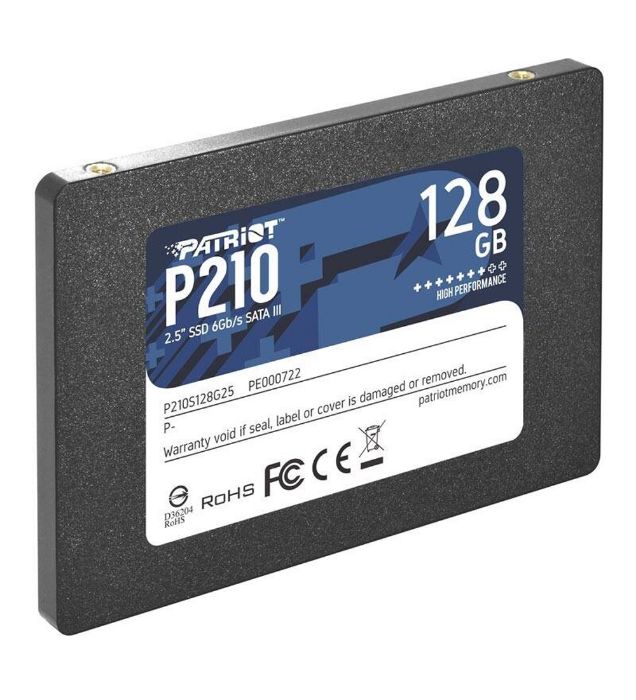 تصویر  هارد اینترنال اس اس دی پاتریوت مدل P210 ظرفیت 128 گیگابایت