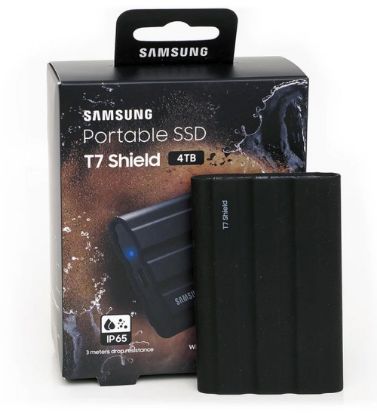 تصویر  هارد اس اس دی اکسترنال سامسونگ مدل T7 Shield ظرفیت 4 ترابایت