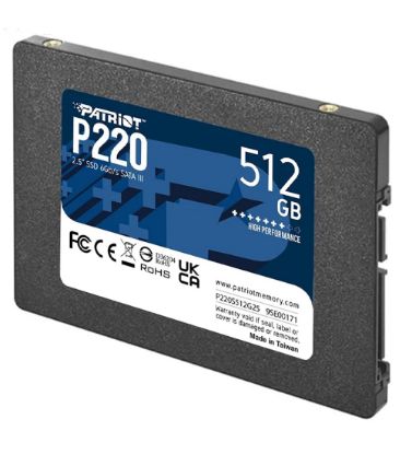 تصویر  هارد اینترنال اس اس دی پاتریوت مدل P210 ظرفیت 512 گیگابایت