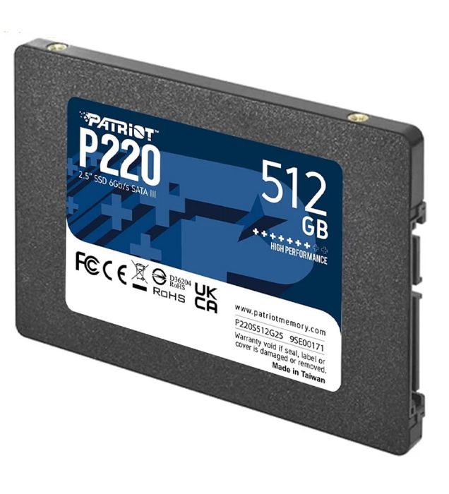 تصویر  هارد اینترنال اس اس دی پاتریوت مدل P210 ظرفیت 512 گیگابایت