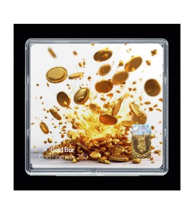 تصویر  شمش طلا 18 عیار 5 گرمی مدوپد مدل سکه کد SG11823