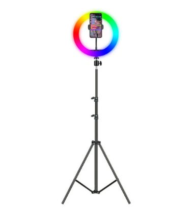 تصویر  رینگ لایت RGB مدل MJ26 به همراه پایه