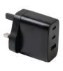تصویر  شارژر دیواری جی بی کیو سه پین 65 وات مدل WC-607