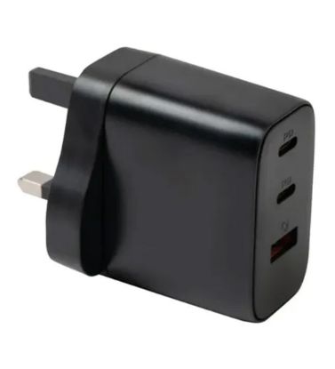 تصویر  شارژر دیواری جی بی کیو سه پین 65 وات مدل WC-607
