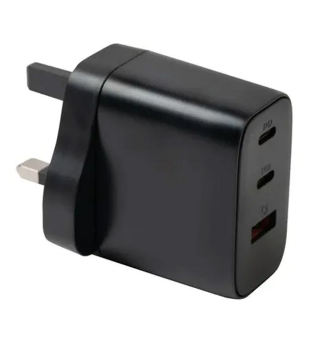 تصویر  شارژر دیواری جی بی کیو سه پین 65 وات مدل WC-607