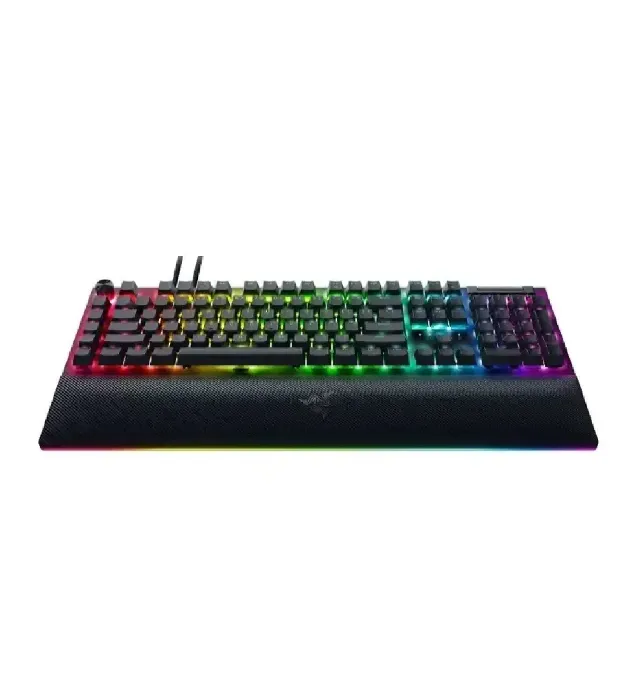 تصویر  کیبورد با سیم گیمینگ ریزر مدل Blackwidow V4 pro Green Switches