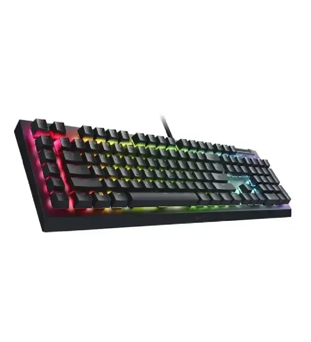 تصویر  کیبورد با سیم گیمینگ ریزر مدل Blackwidow V4X Green Switch