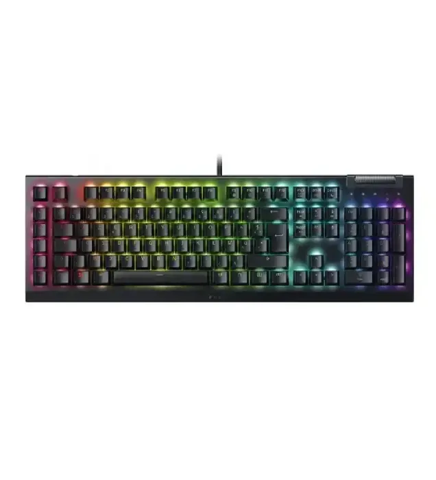 تصویر  کیبورد با سیم گیمینگ ریزر مدل Blackwidow V4X Green Switch