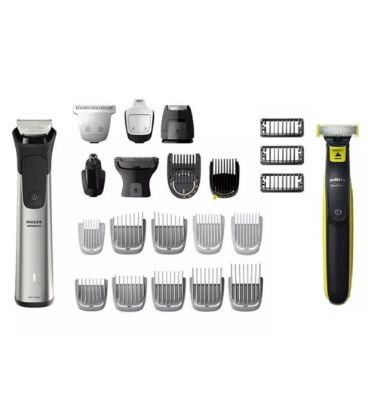 تصویر  ماشین اصلاح سر و صورت (ریش تراش) فیلیپس مدل MG9510 به همراه ماشین اصلاح وان بلید مجموعه 2 عددی