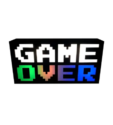 تصویر  آیکون لایت طرح GAME OVER کد GAS-01