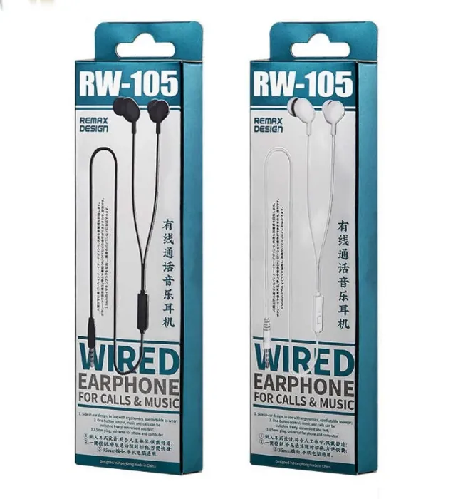 تصویر  هندزفری سیمی ریمکس مدل RW-105