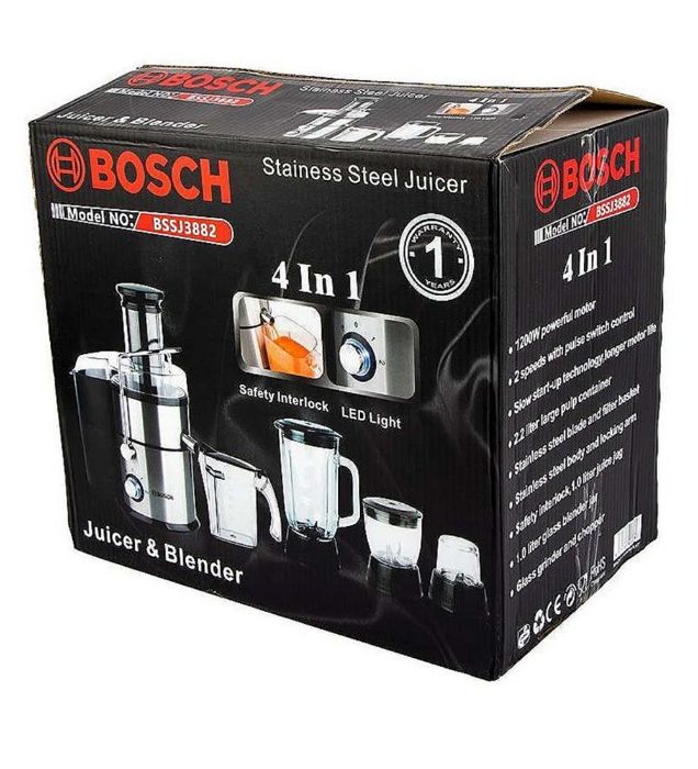 تصویر  آبمیوه گیری 4 کاره بوش مدل BSSJ-3882