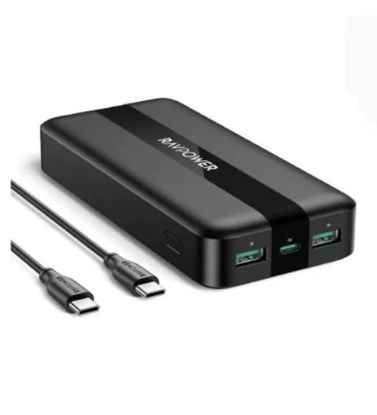 تصویر  پاوربانک راوپاور 20W مدل RP-PB1235 ظرفیت 20000 میلی آمپر ساعت