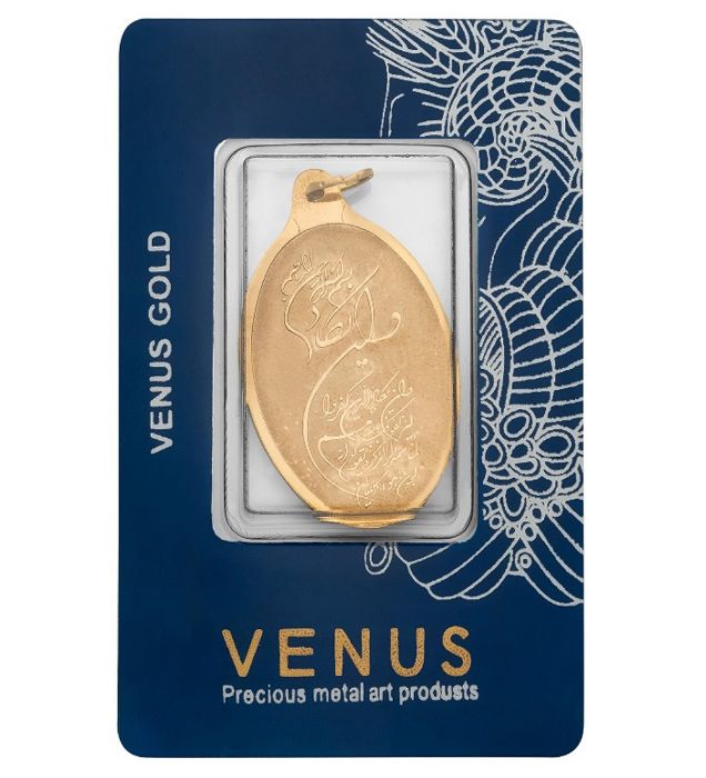 تصویر  پلاک طلا 18 عیار 5 گرم ونوس طرح وان یکاد