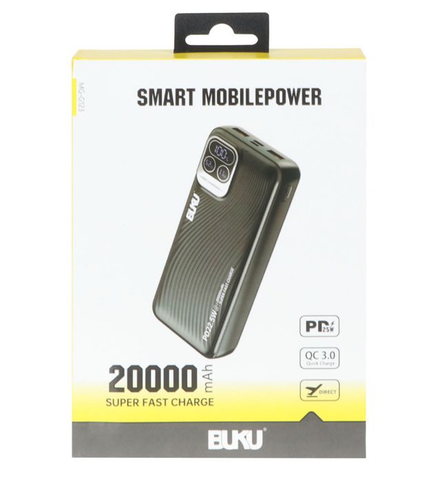 تصویر  پاوربانک 22.5W بوکو مدل MG-G123 ظرفیت 20000 میلی آمپر ساعت