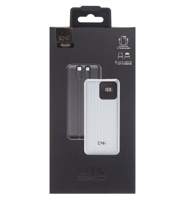 تصویر  پاوربانک 22.5W کی پی جی مدل KPG-16 22.5W ظرفیت 10000 میلی آمپر ساعت