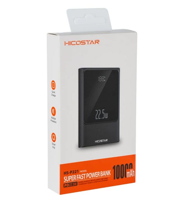 تصویر  پاوربانک 22.5W هیکو استار مدل HS-P221 ظرفیت 10000 میلی آمپر ساعت