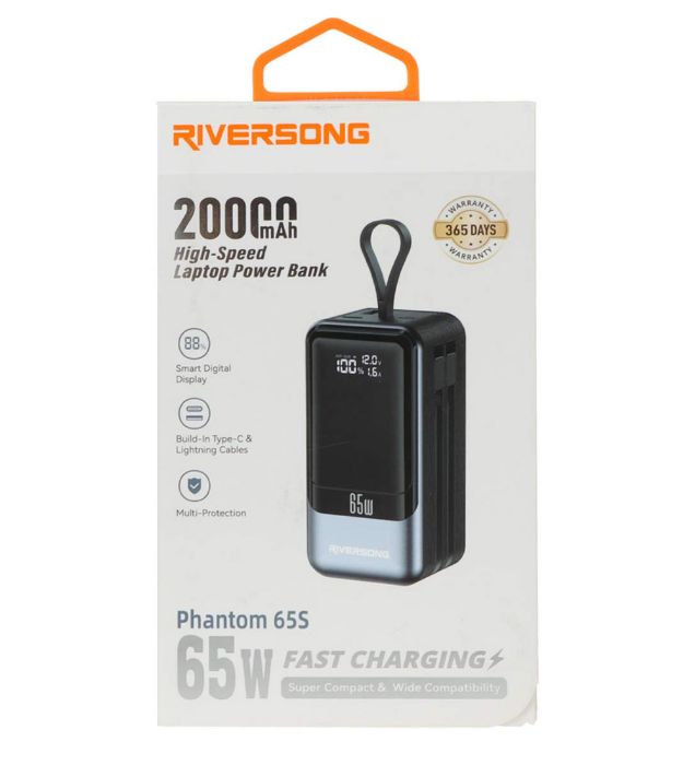 تصویر  پاوربانک 65W ریورسانگ مدل Phantom 65S PB120 ظرفیت 20000 میلی آمپر ساعت