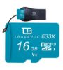 تصویر  کارت حافظه میکرو اس دی تروبایت مدل 633X MicroSD HC V10 Class 10 UHS-I U1 W/A به همراه کارت خوان ظرفیت 16 گیگابایت