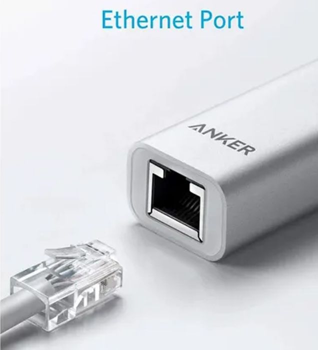 تصویر  مبدل USB-C به LAN انکر مدل A8341041 USB-C to Ethernet Adapter for MacBook