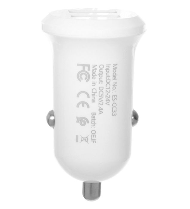 تصویر  شارژر فندکی فست دو پورت ارلدام مدل CC33
