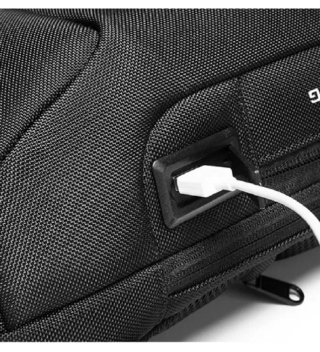 تصویر  کوله کراس بادی تک بند ضد سرقت دارای پورت USB بنج مدل BG-22085