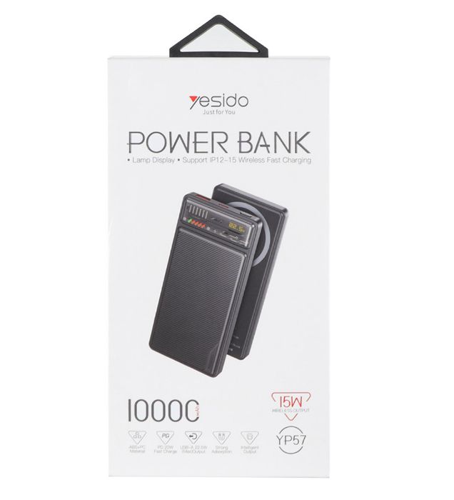 تصویر  پاوربانک یسیدو 22.5W مدل YP57 ظرفیت 10000 میلی آمپر ساعت