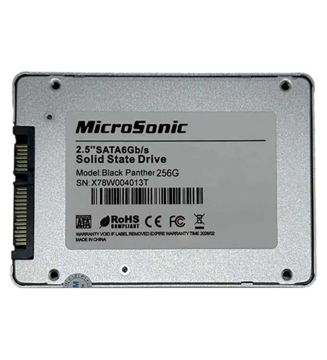 تصویر  هارد SSD اینترنال میکروسونیک مدل Black Panther ظرفیت 1 ترابایت