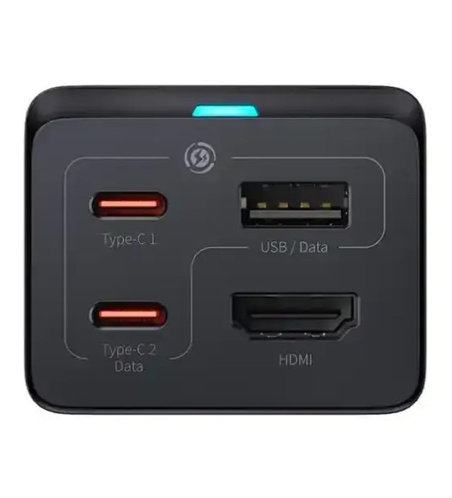 تصویر  شارژر رومیزی 67W باسئوس مدل GaN5 Pro 1U+2C+ HDMI