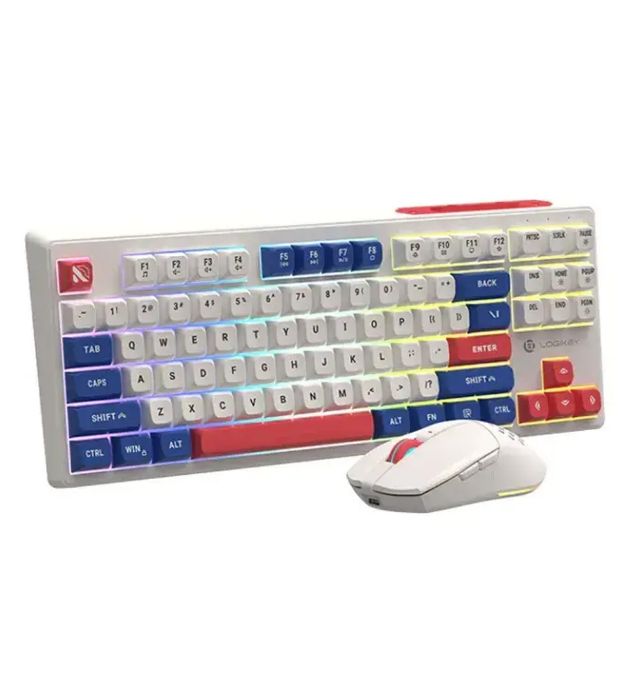 تصویر  کیبورد و ماوس بی سیم لا جی کی مدل KM329