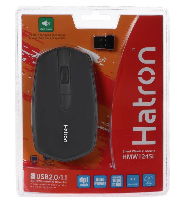 تصویر  ماوس بی سیم هترون مدل HMW124S