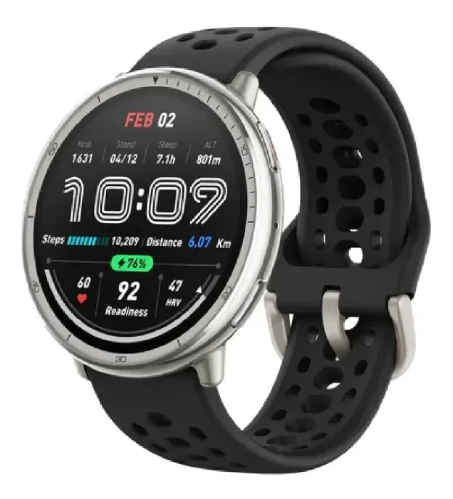 تصویر  ساعت هوشمند امیزفیت Active 2 بند چرمی